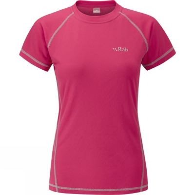 Tee Rab Dryflo 120 Manga Corta Mujer Rosas - Chile YER509483